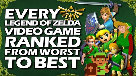 Every Legend of Zelda Game Ranked from Worst to Best.